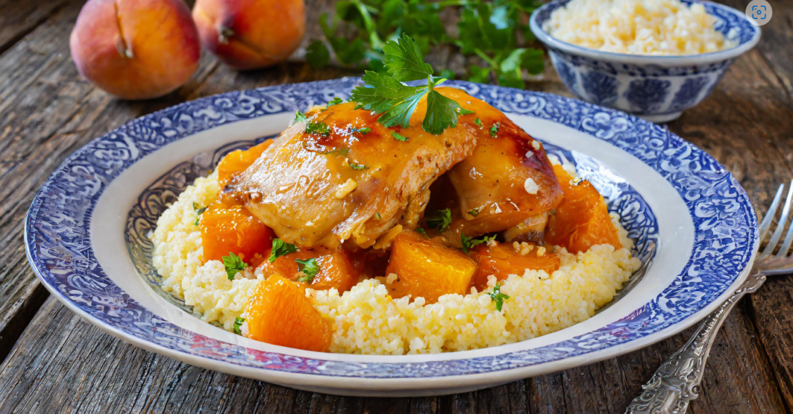 Sissy's Apricot Chicken and Cauliflower rice for healthy, delicious meal